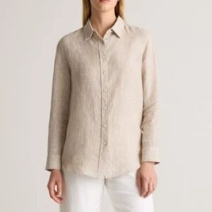 Quince Flax 100% European Linen Button Up Shirt S NWT